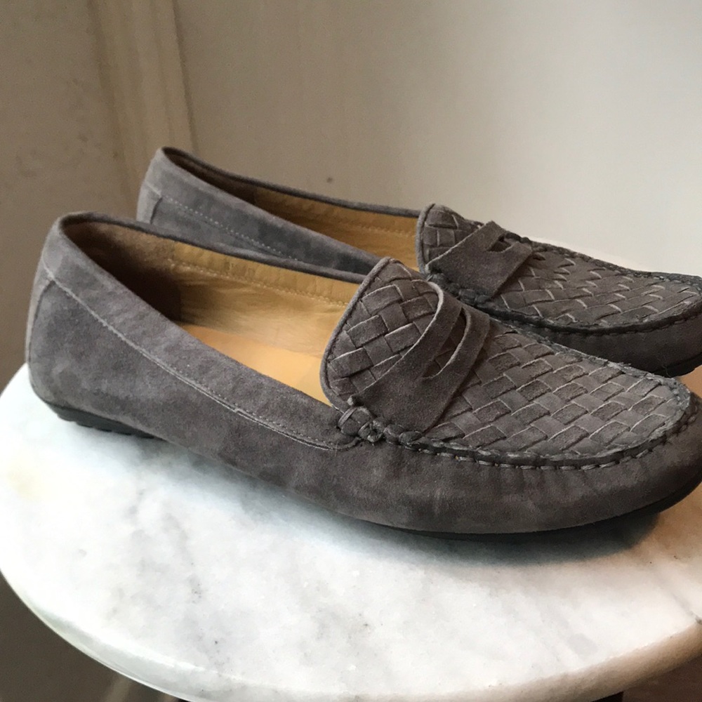 Vaneli Eli Grey Suede Moccasins